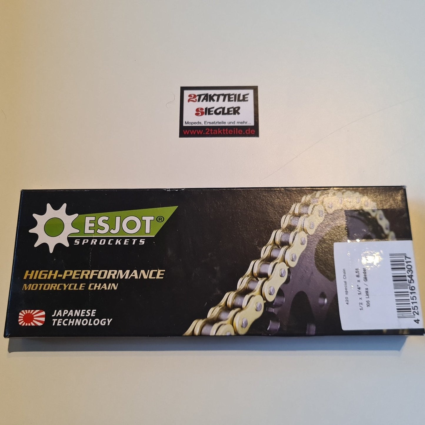 Kette Esjot 8,51 mm Rollendurchmesser 110 Glieder 1/2 x 1/4 Hercules KX5 K50 Ultra 1 2 3 50 80 RX9