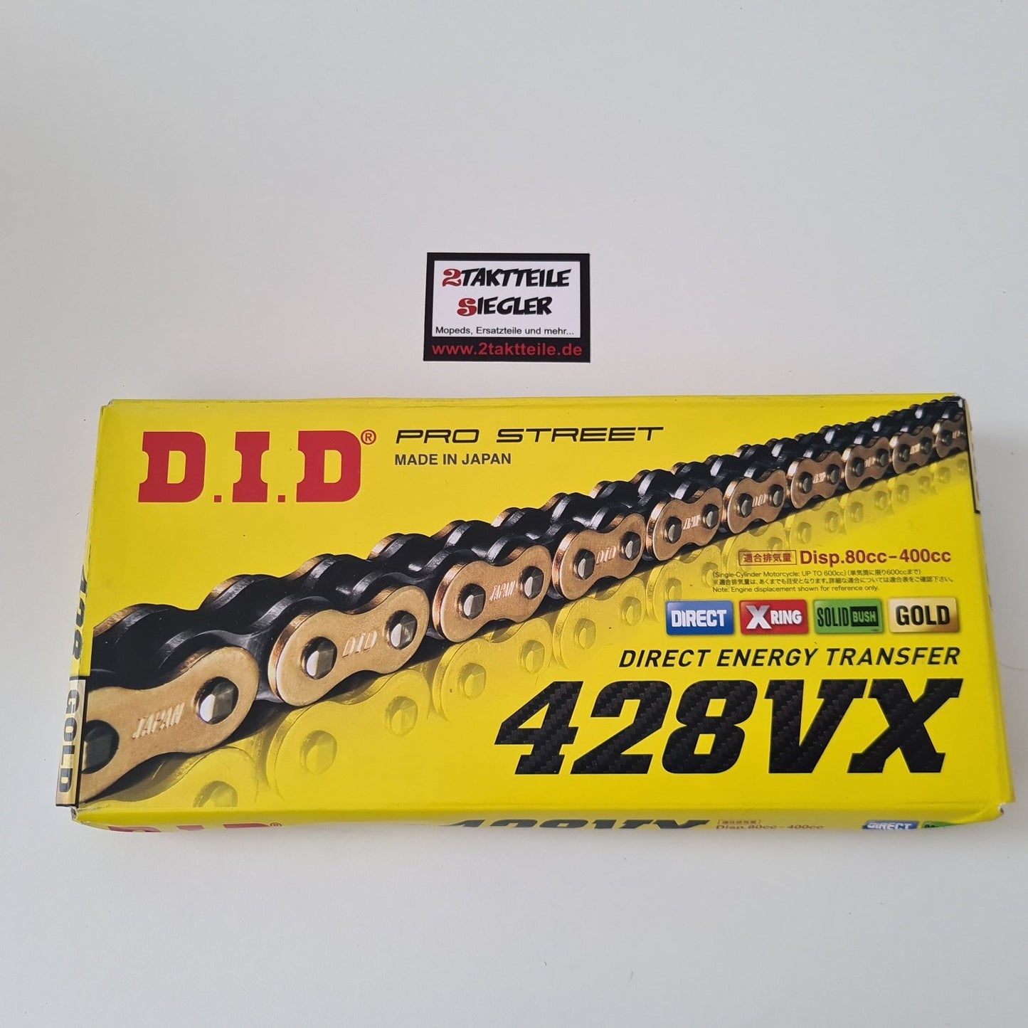 Kette DID 428VX 134 Glieder 1/2 x 5/16 verstärkt Hercules Sachs GS 80 125