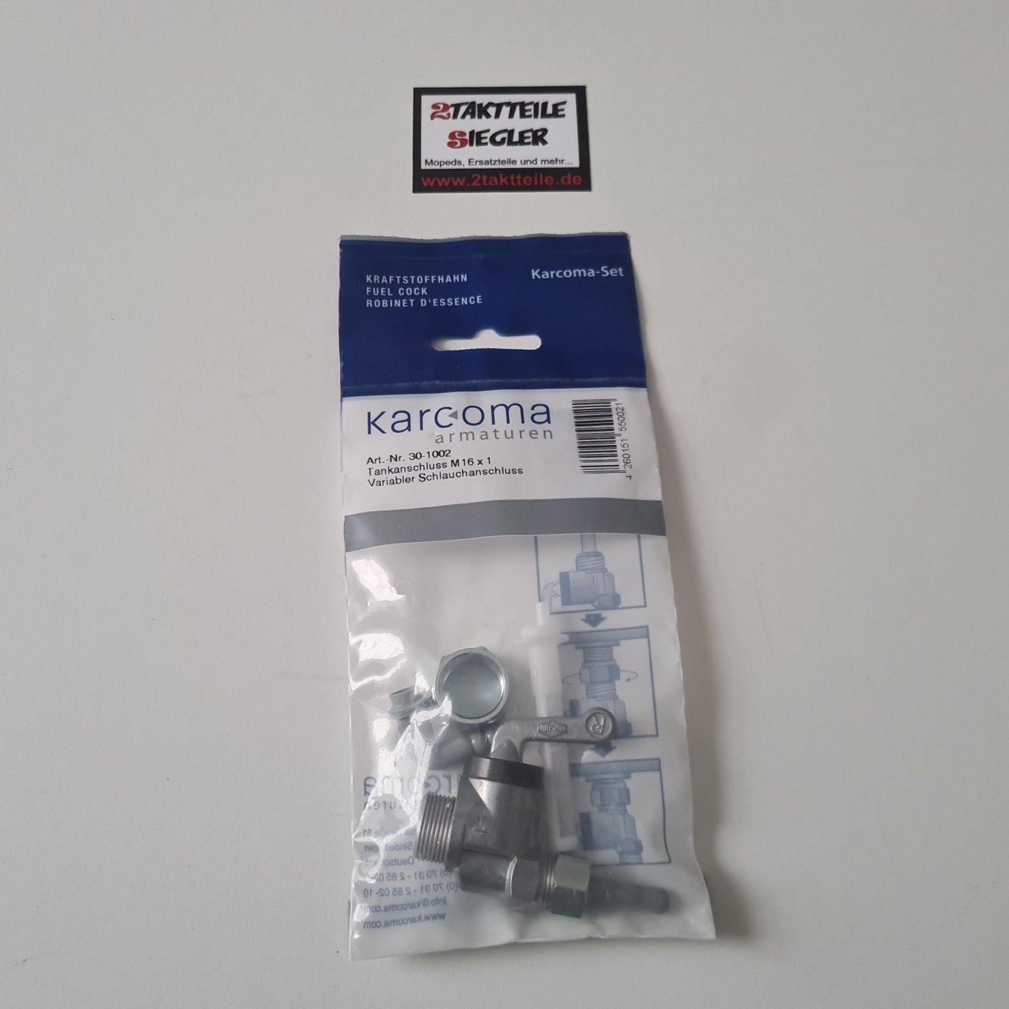 Karcoma fuel tap M12 x 1 variable connection Hercules MK K50 Sportbike Ultra Supra Prima