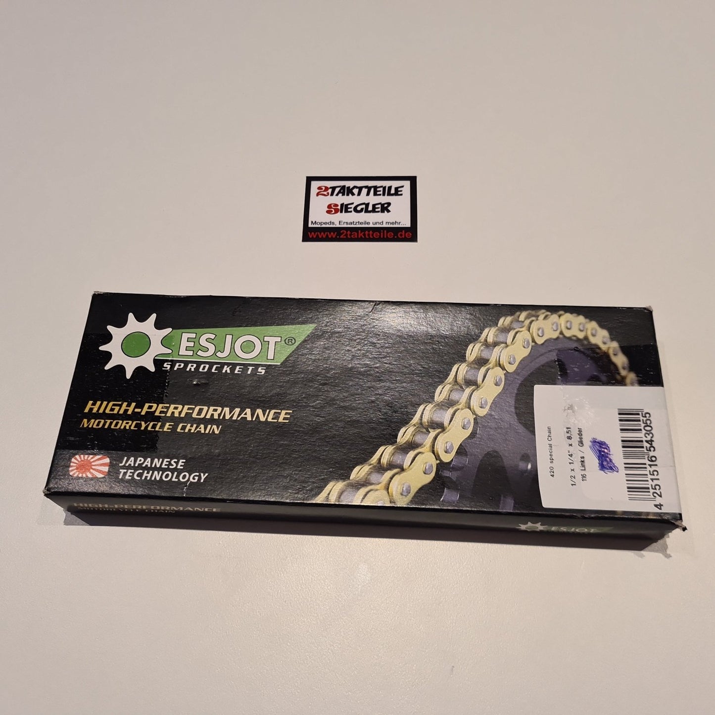 Kette Esjot 116 Glieder 8,51 mm Rollendurchmesser 1/2 x 1/4 Hercules K50 Ultra 1 2 3 50 80 RX9 XE9