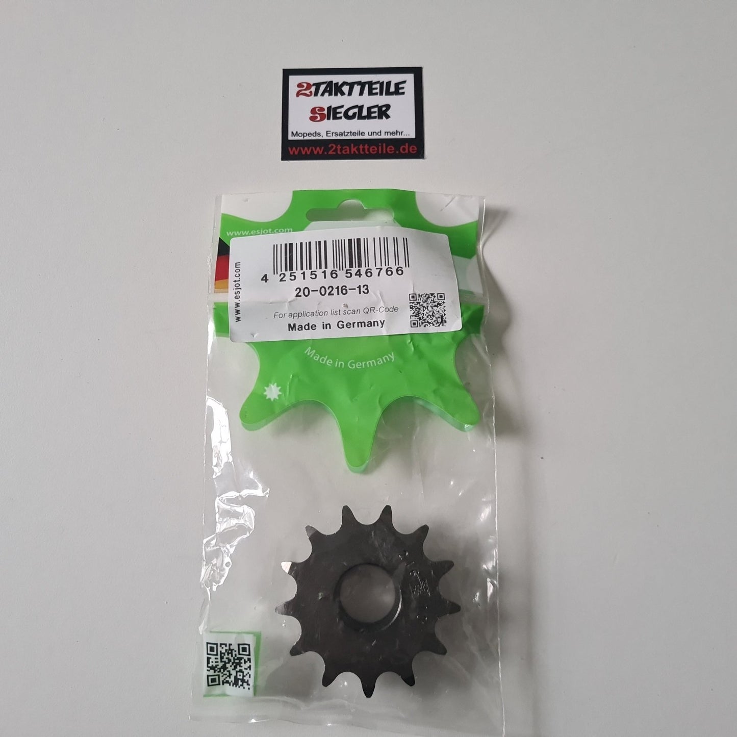 Ritzel Esjot 13 Zahn für Kettentyp 1/2 x 1/4 Hercules K50 Ultra Sachs 50 + 80 ccm