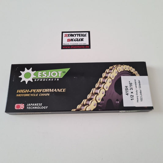Kette Esjot 102 Glieder 415H 1/2 x 3/16 Hercules Mokick Supra MK KX5