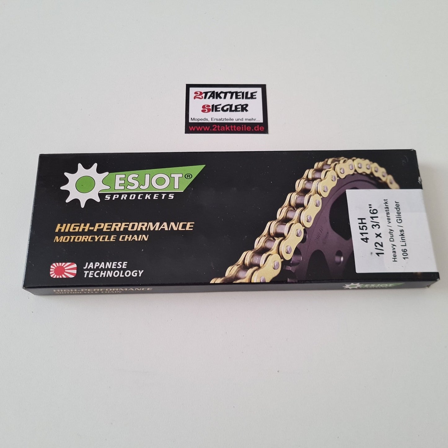 Kette Esjot 106 Glieder 415H 1/2 x 3/16 Hercules Mokick Supra MK KX5