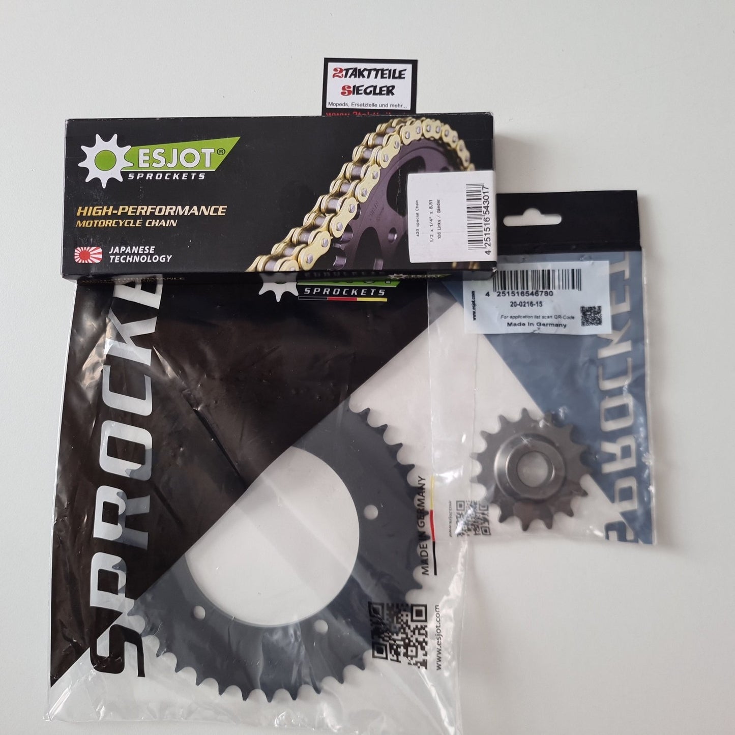 Kettensatz 15:41 Esjot 1/2 x 1/4 Hercules 80 RX9 AC 5 Loch