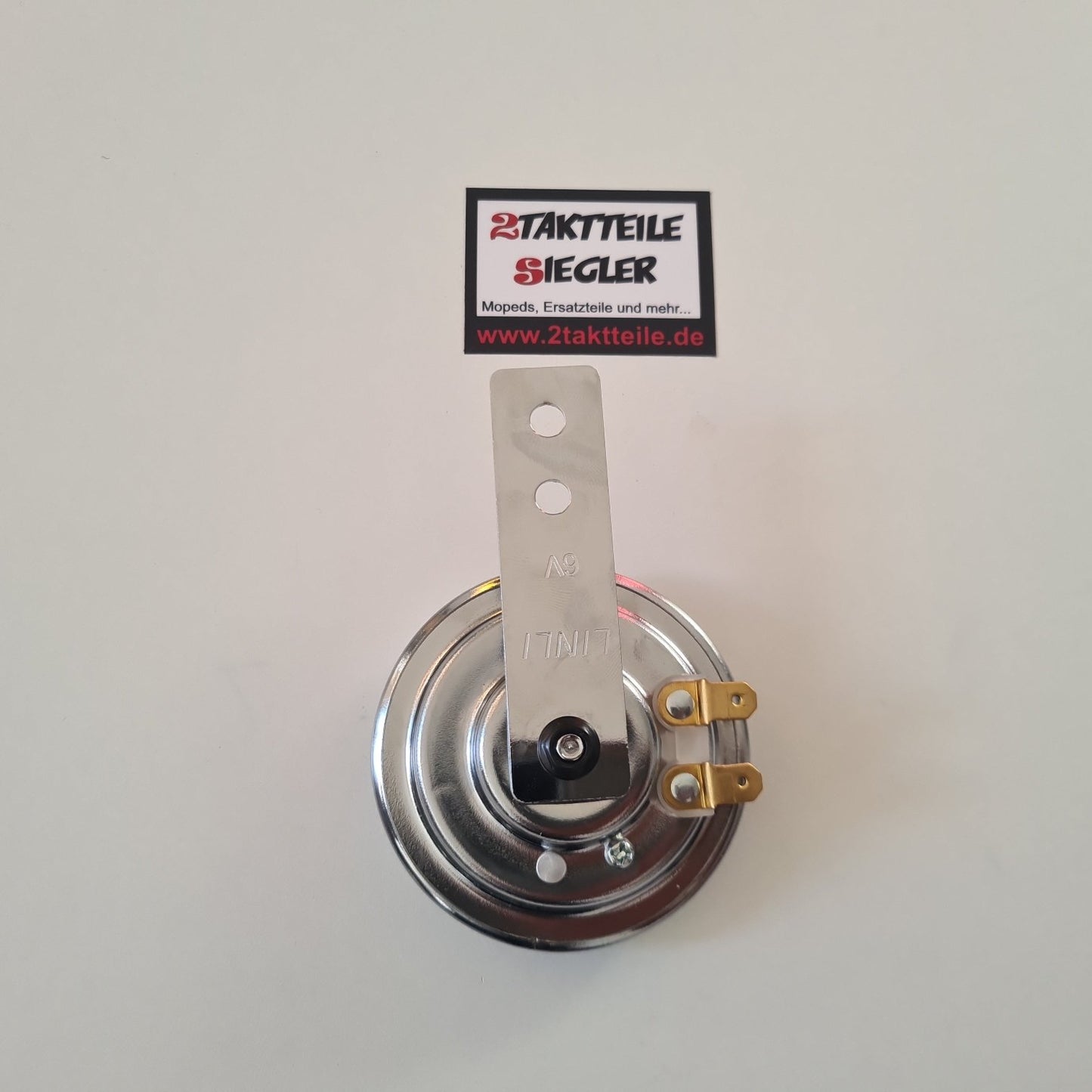 Schnarre Hupe 6 Volt chrom 6V Wechselpannung Hercules MK, K50, Ultra 1 2 3, Zündapp KS 50, Kreidler