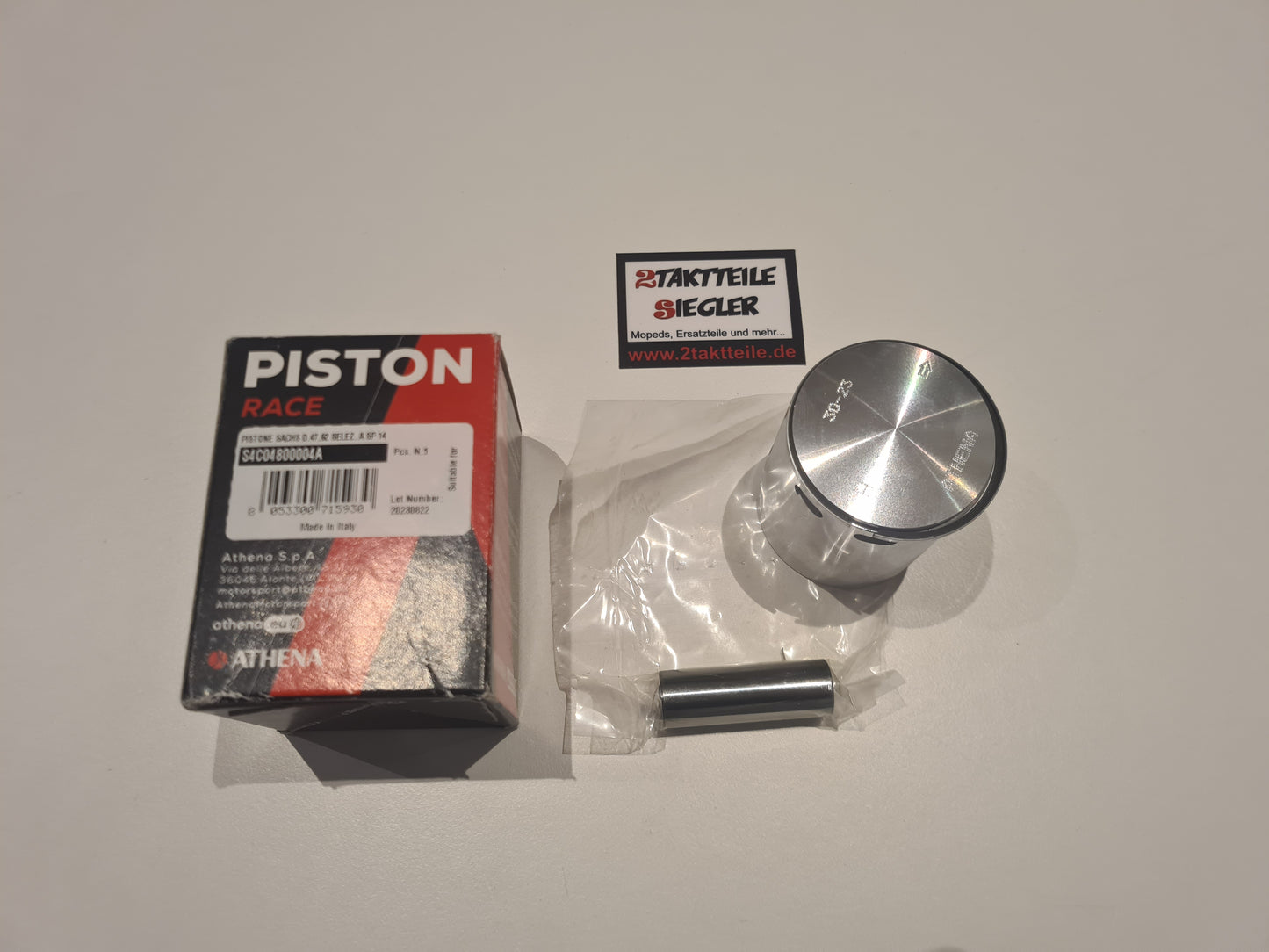 Athena Kolben 80 ccm 12 mm Kolbenbolzen Größe A 47,92 14 mm Sachs 50s 501 506