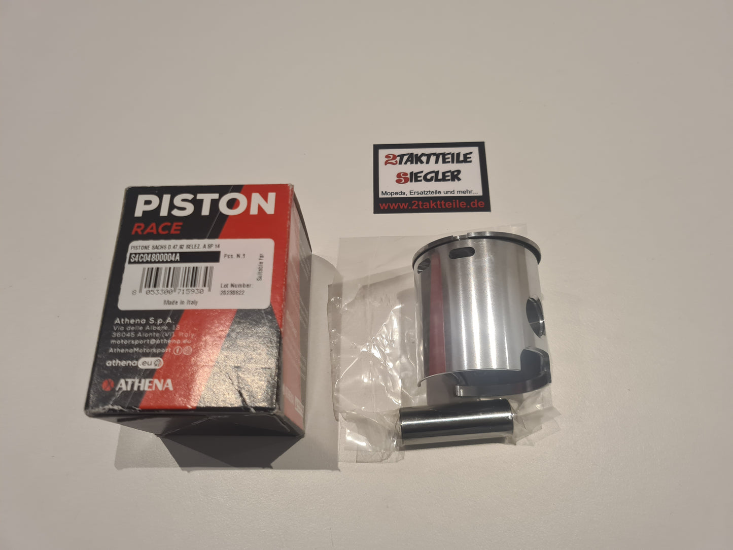 Athena Kolben 80 ccm 12 mm Kolbenbolzen Größe A 47,92 14 mm Sachs 50s 501 506