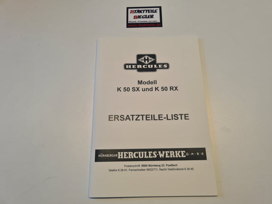 Ersatzteile-Liste Hercules K50 SX RX
