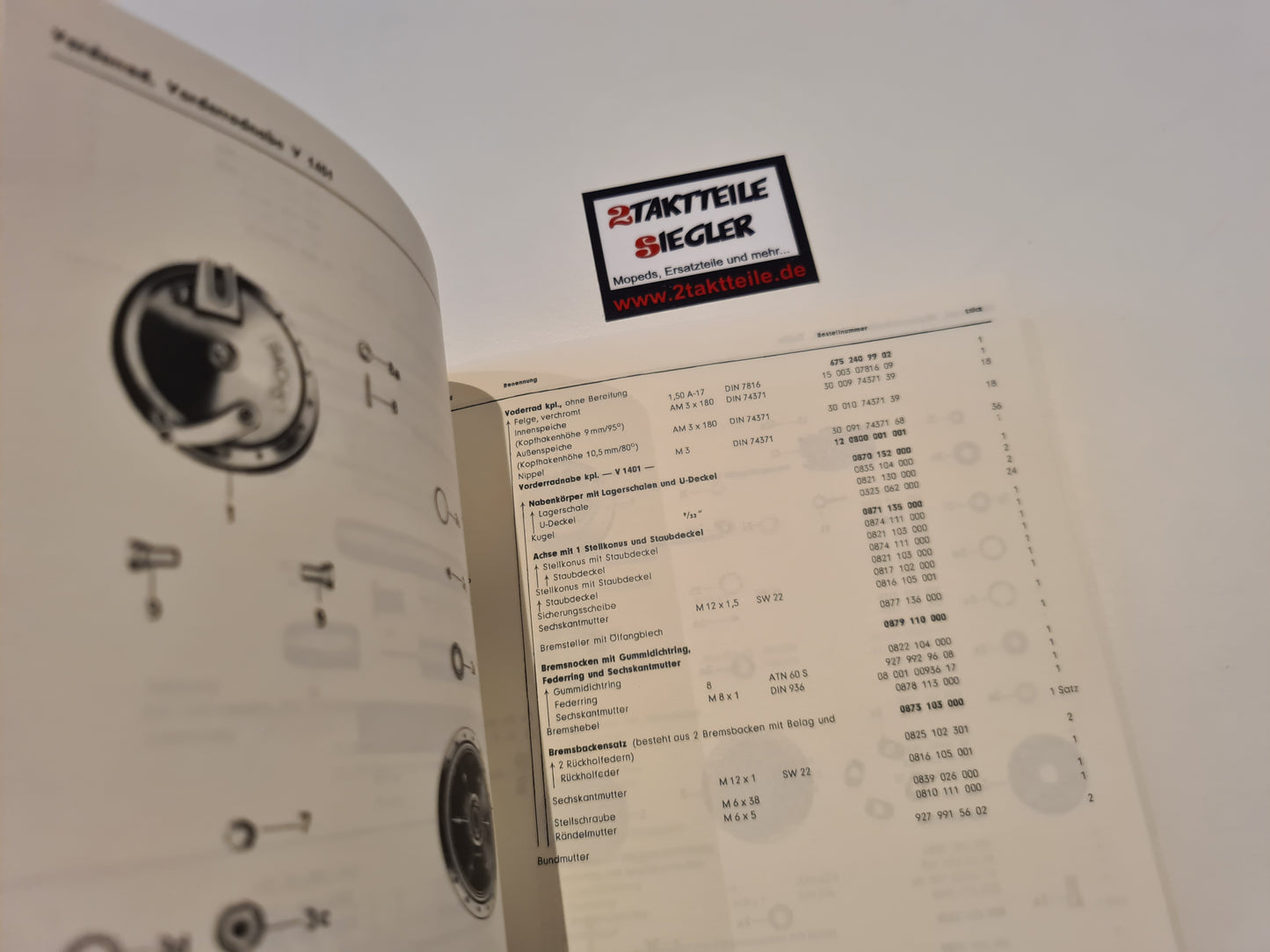 Ersatzteile-Liste Ergänzung Hercules K50 RS