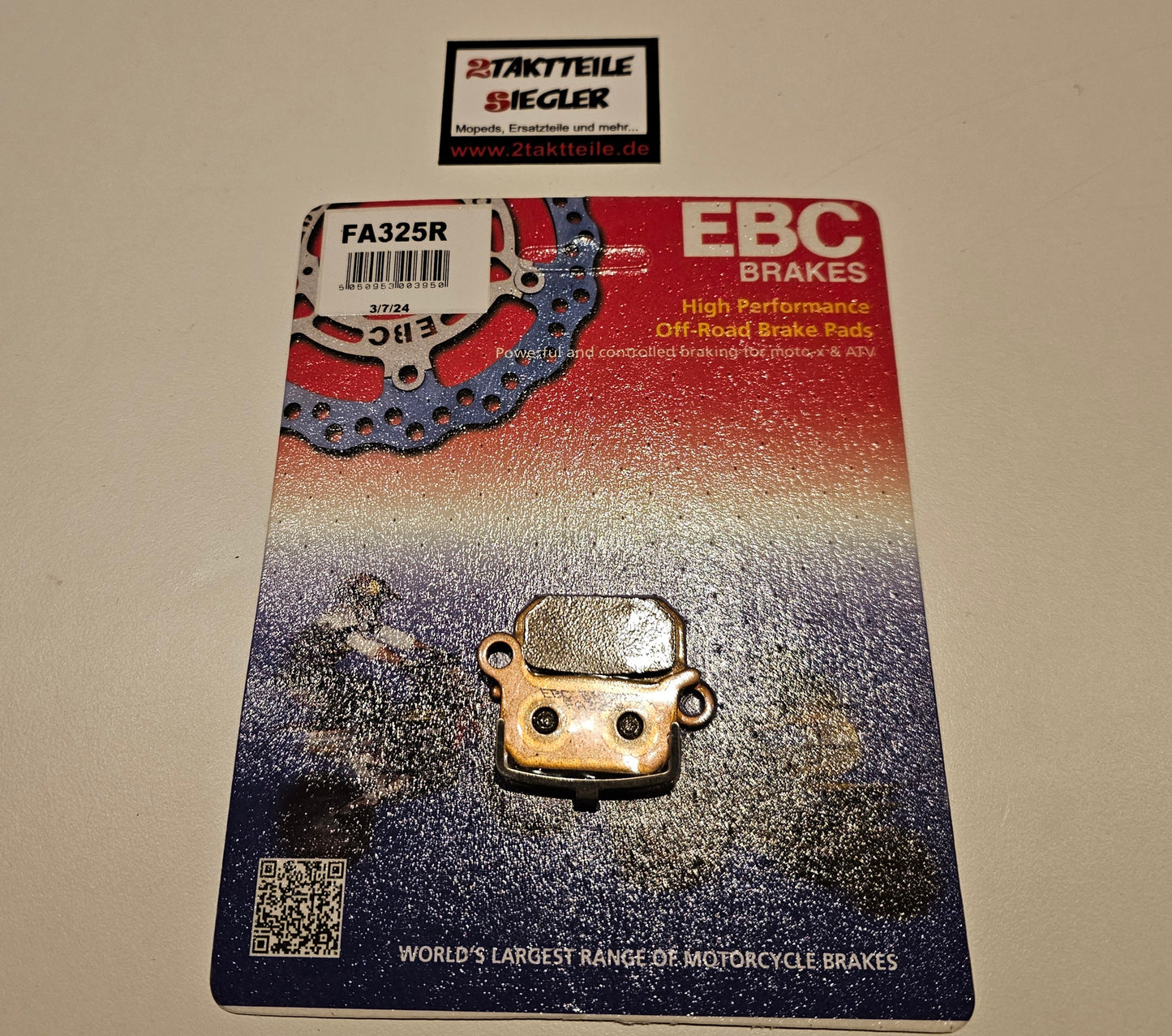 Bremsbeläge EBC Goldstuff FA 325R Sintermetall KTM SX 50 Husqvarna TC50 GasGas MC50