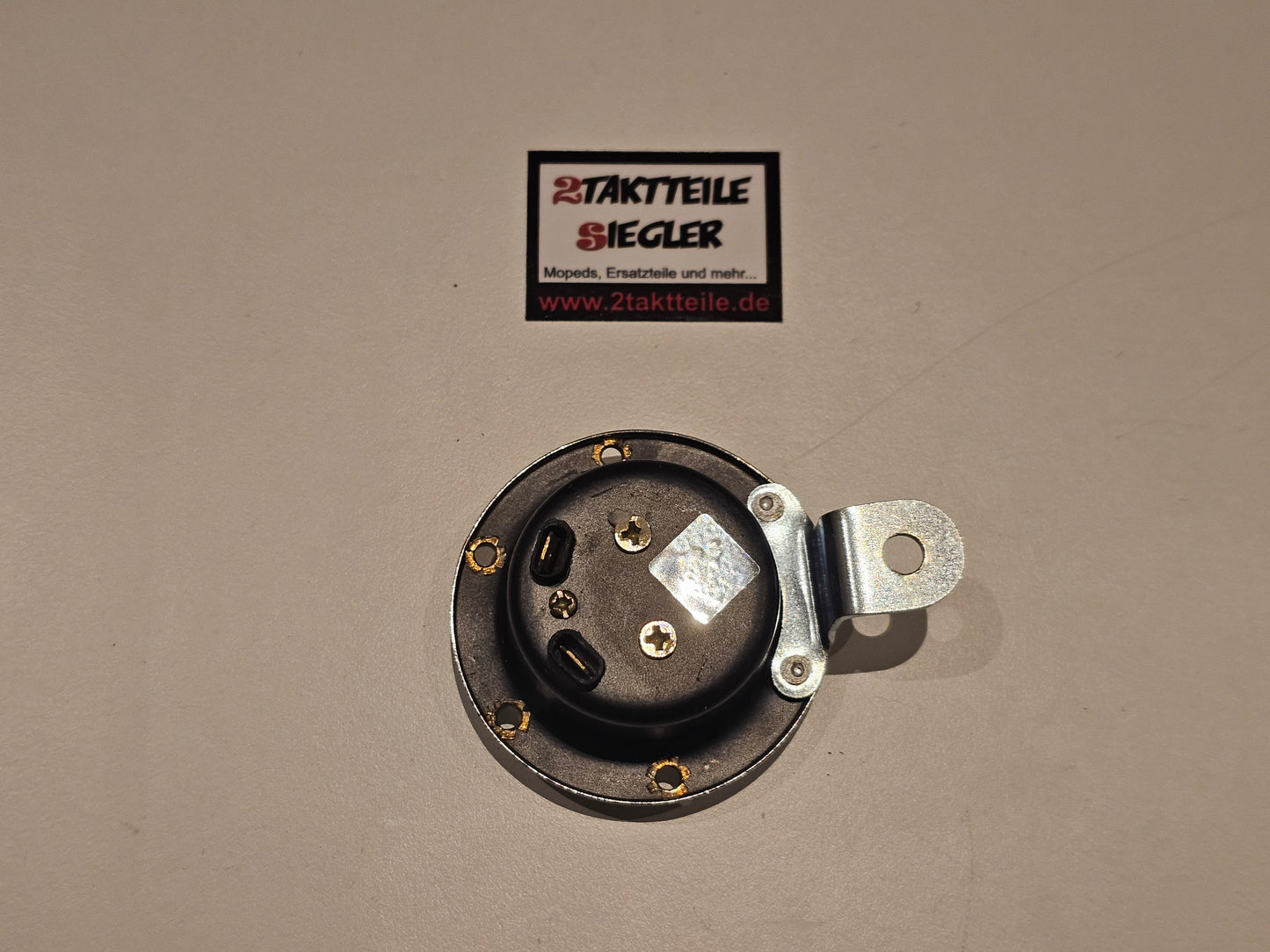 Schnarre Hupe 6 Volt 6V Wechselspannung silber Hercules K50 SX RX RS Supersport SE RE