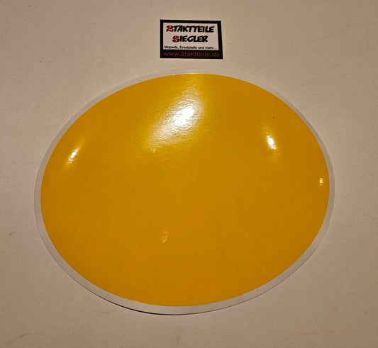 Aufkleber Nummerntafel gelb oval Hercules Sachs GS Maico KTM Aspes Fantic Puch