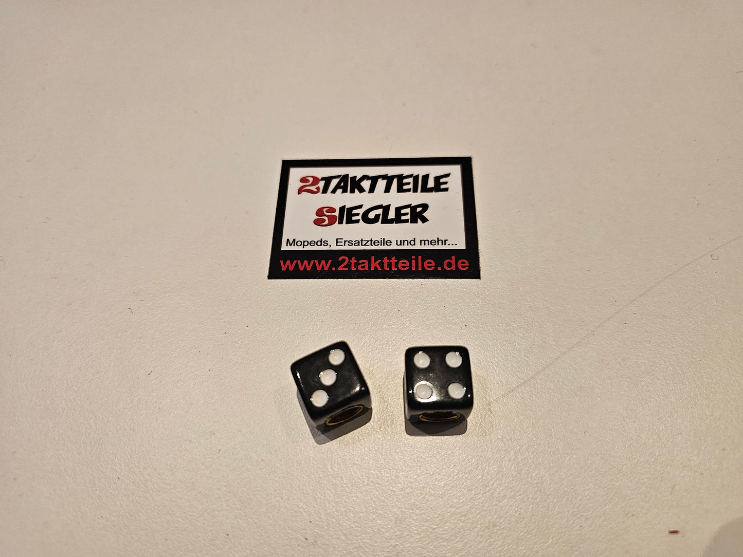 Ventilkappen Würfel schwarz 2er Set