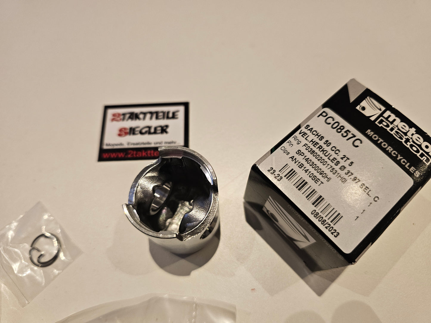 Meteor Kolben 2-Ring PC0857 Sachs 50s 501 Hercules K50 Ultra Supra 4 GP