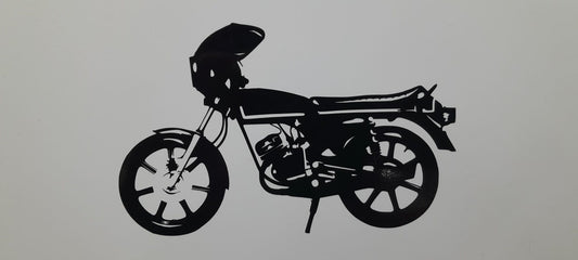 Aufkleber Hercules K50 Ultra schwarz Silhouette
