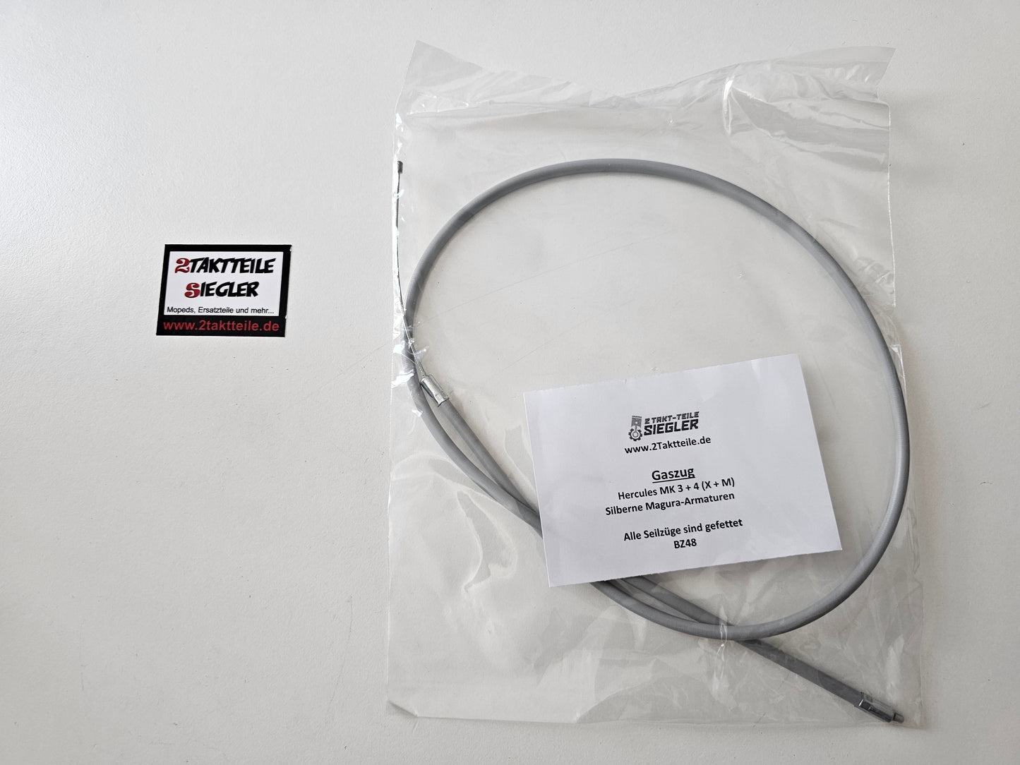 Gaszug Bowdenzug grau Hercules MK3X MK4X Sachs 501
