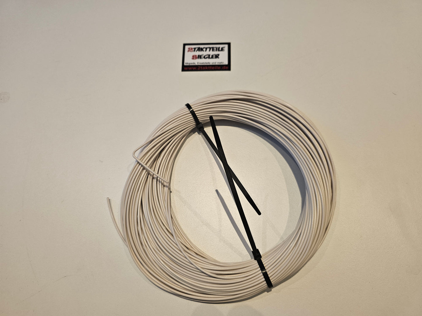 Fahrzeugleitung 1,0 qmm weiß Stromkabel Kabel