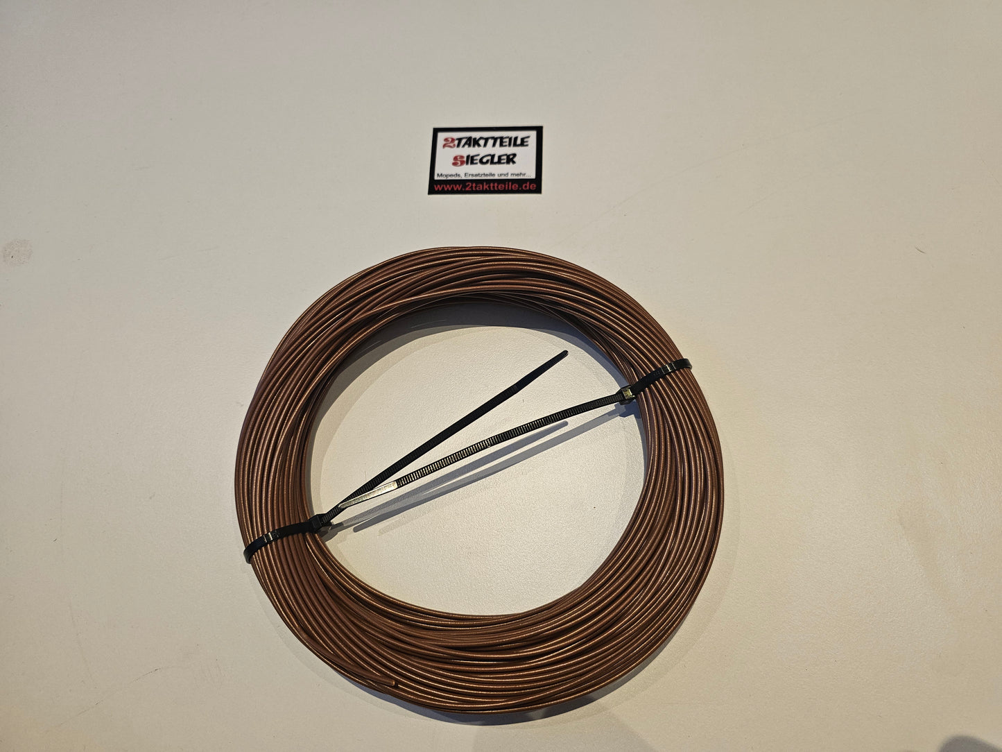 Fahrzeugleitung 1,0 qmm braun Stromkabel Kabel