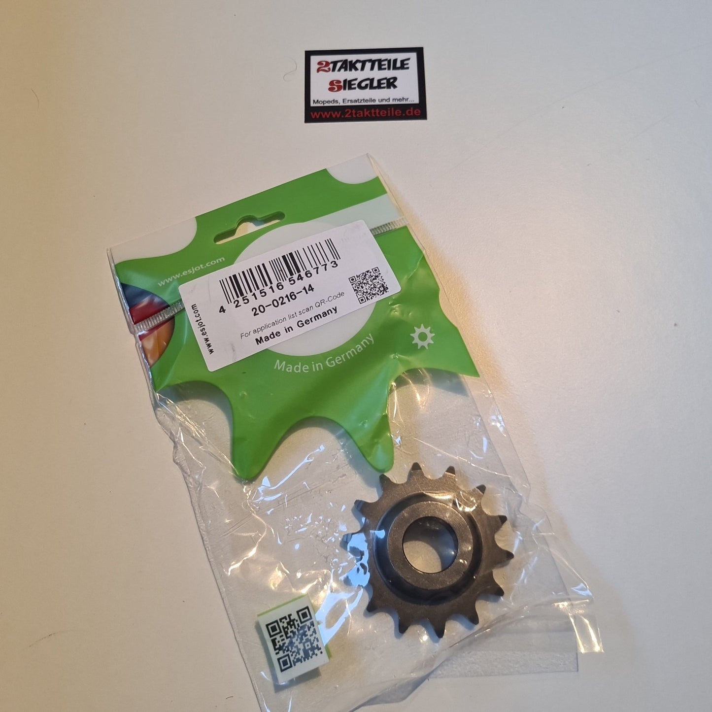 Ritzel Esjot 14 Zahn für Kettentyp 1/2 x 1/4 Hercules K50 Ultra Sachs 50 + 80 ccm