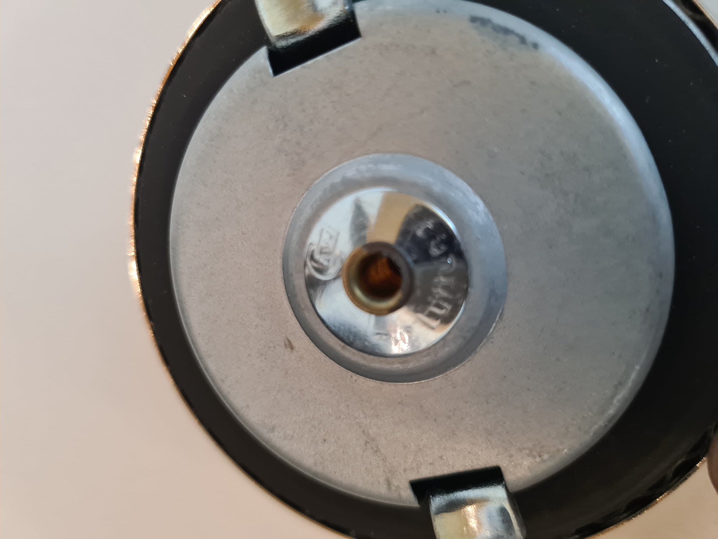 Cawi Tankdeckel Original 60 mm chrom abschließbar Adler Ardie Zündapp BMW DKW NSU Horn Zapfsäule Schlepper Traktor