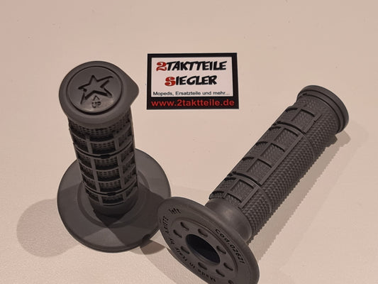 Handlebar grips Cross 115 mm Half-Waffle Medium Motocross Enduro Grips gray MX Offroad grips