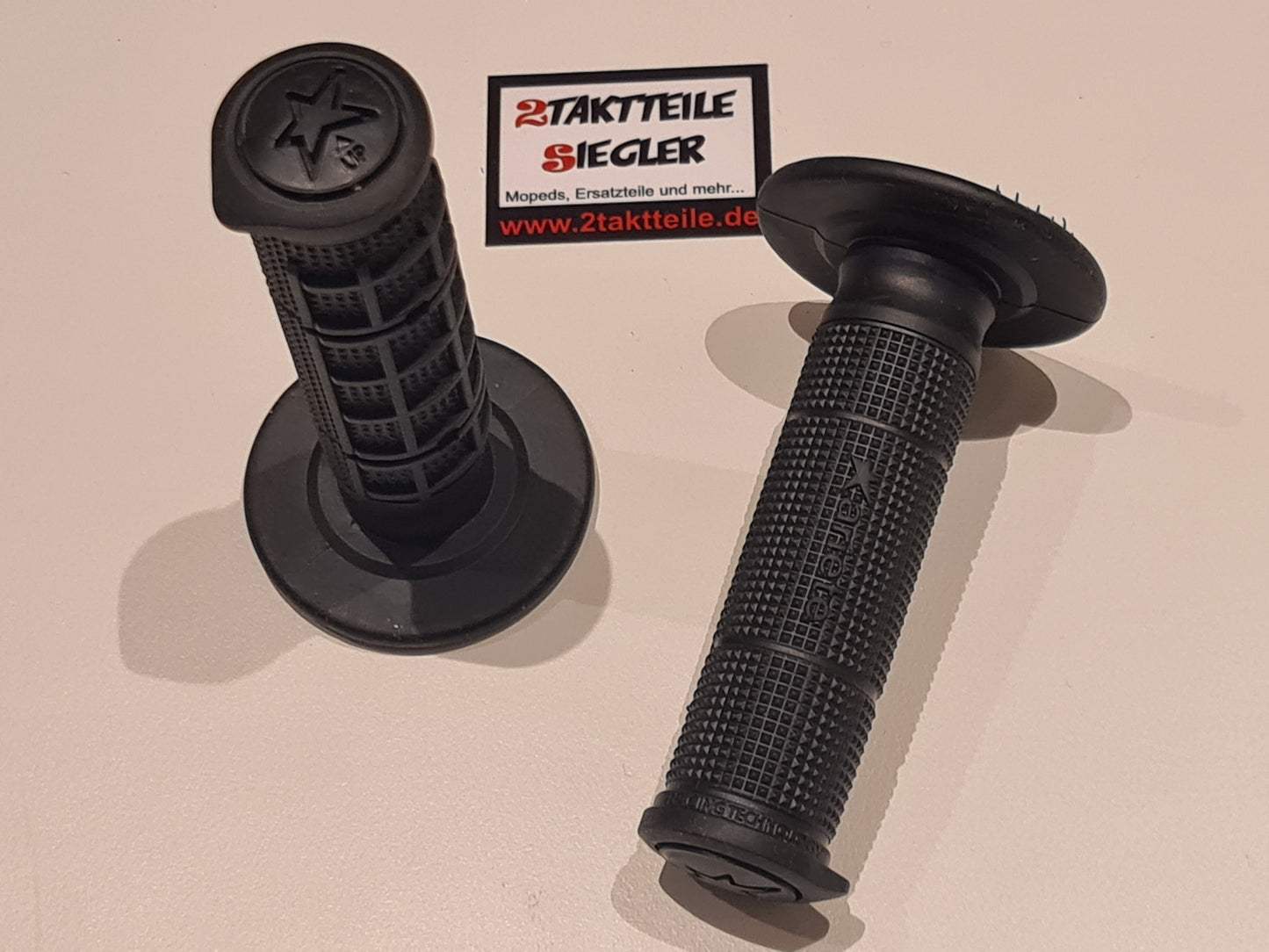 Handlebar Grips Cross 115 mm Half-Waffle Soft Motocross Enduro Grips MX Grips black Offroad