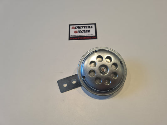 Schnarre Hupe 6 Volt silber 6V Wechselpannung Hercules MK, K50, Ultra 1 2 3, Zündapp KS 50, Kreidler