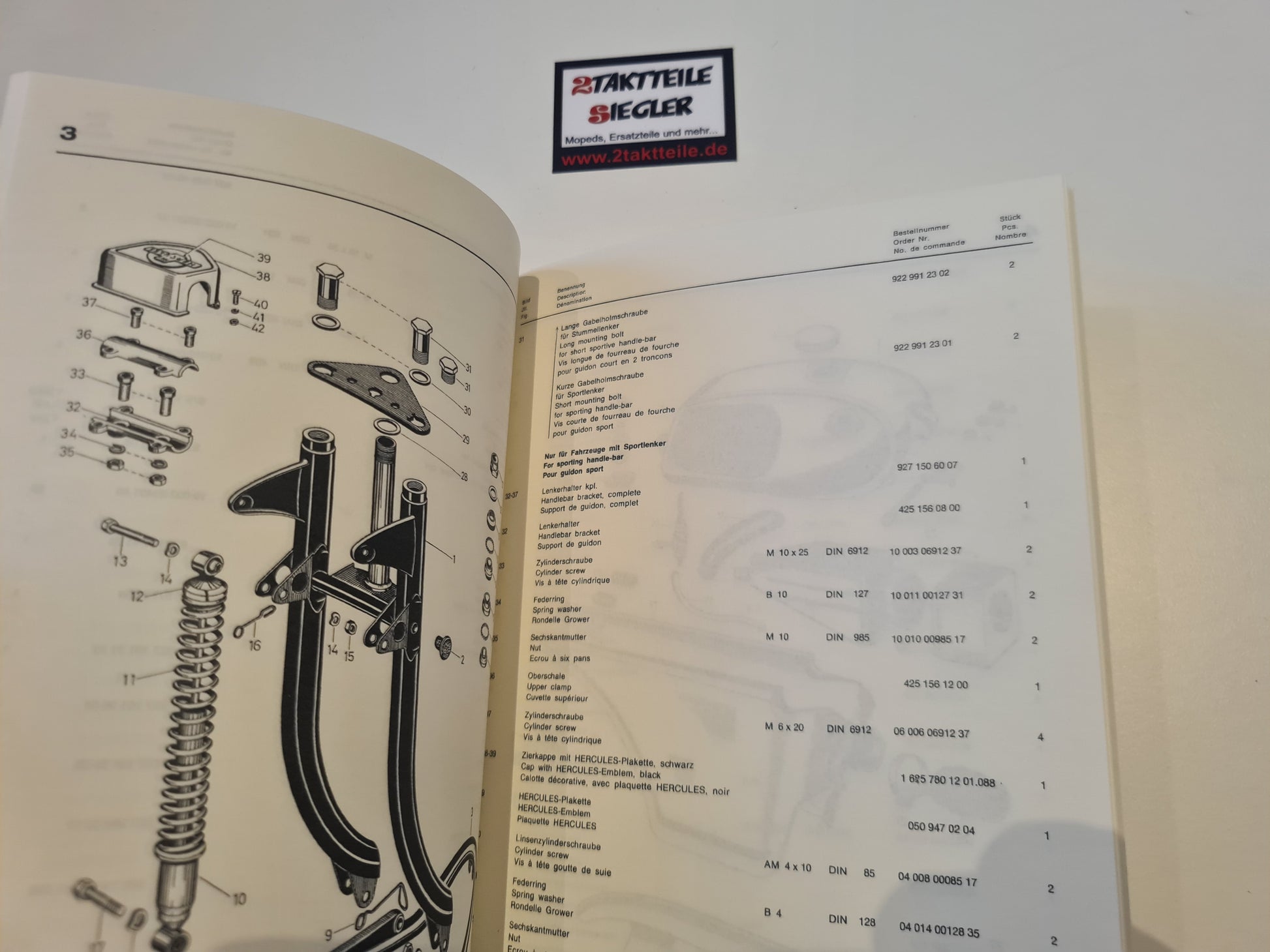 hercules klapprad ersatzteile Ersatzteile-Liste Hercules K50 SX RX – 2Taktteile Siegler