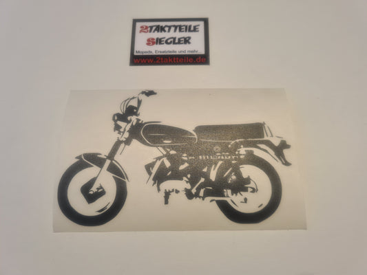 Aufkleber Hercules DKW Sportbike SB3 SB5 schwarz Silhouette