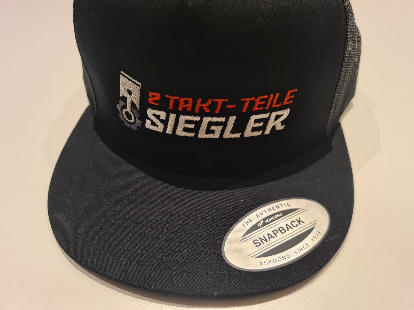 Basecap Schildkappe 2 Taktteile Siegler Trucker Cap schwarz