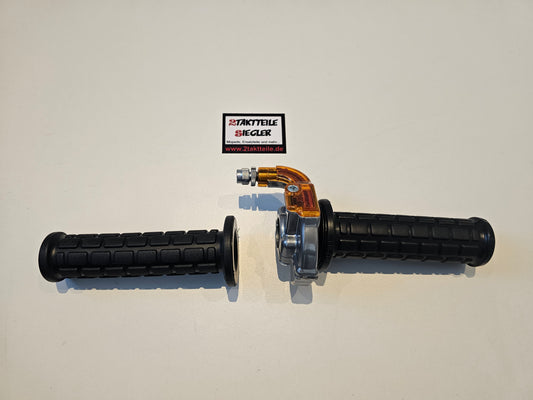 Gas-Griff Armatur orange Geländesport Hercules Sachs Maico KTM MZ Suzuki Honda