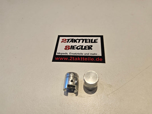 Ventilkappen Kolben silber 2er Set