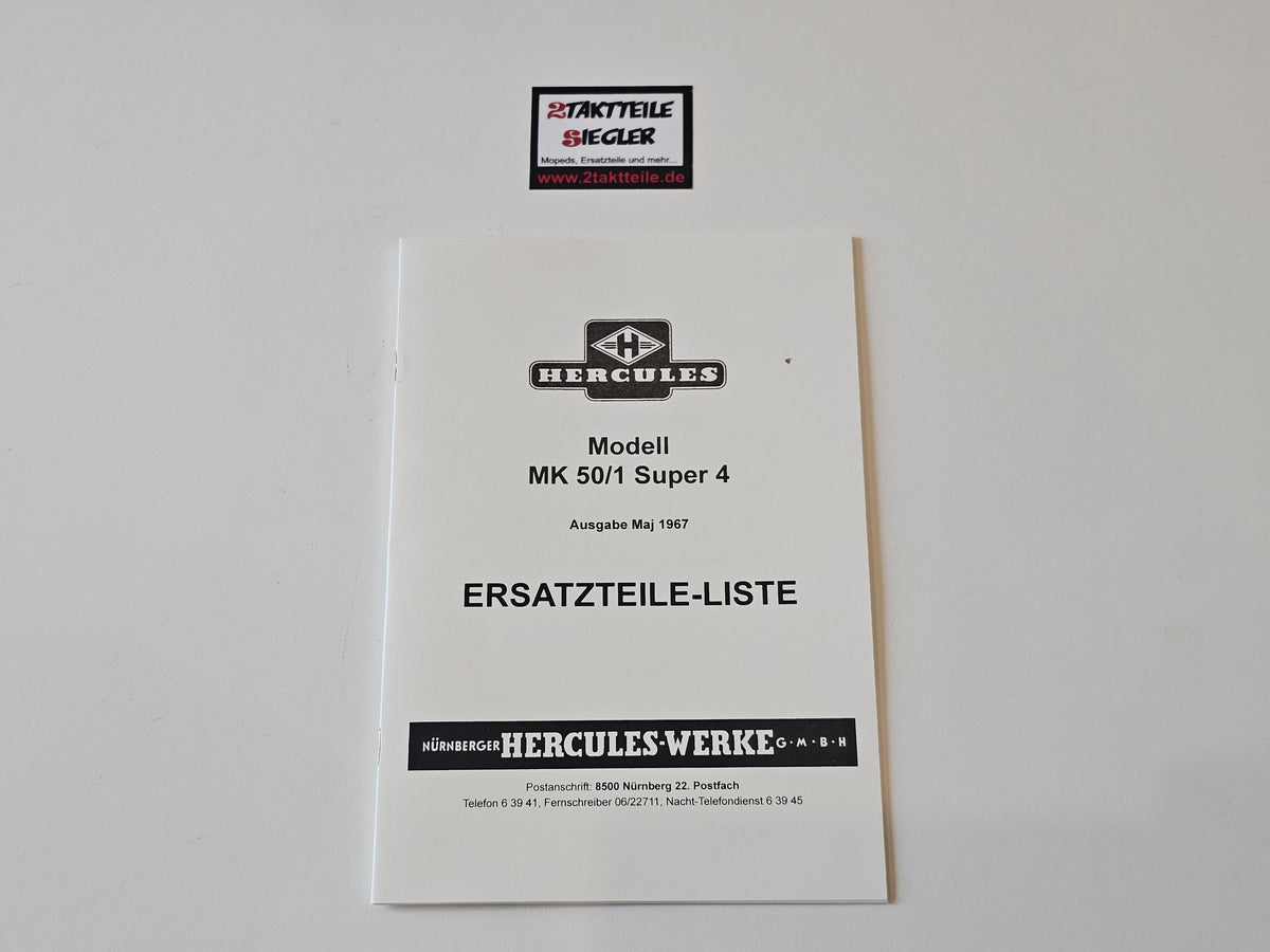 Ersatzteileliste Fahrgestell Hercules Sachs MK50/1 Super 4