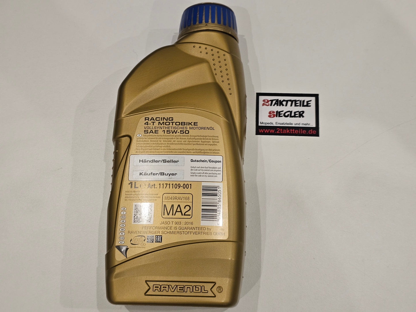 Ravenol Racing 4T SAE 15W-50 1 Liter Getriebeöl KTM SX65 Husqvarna TC65 GasGas MC65