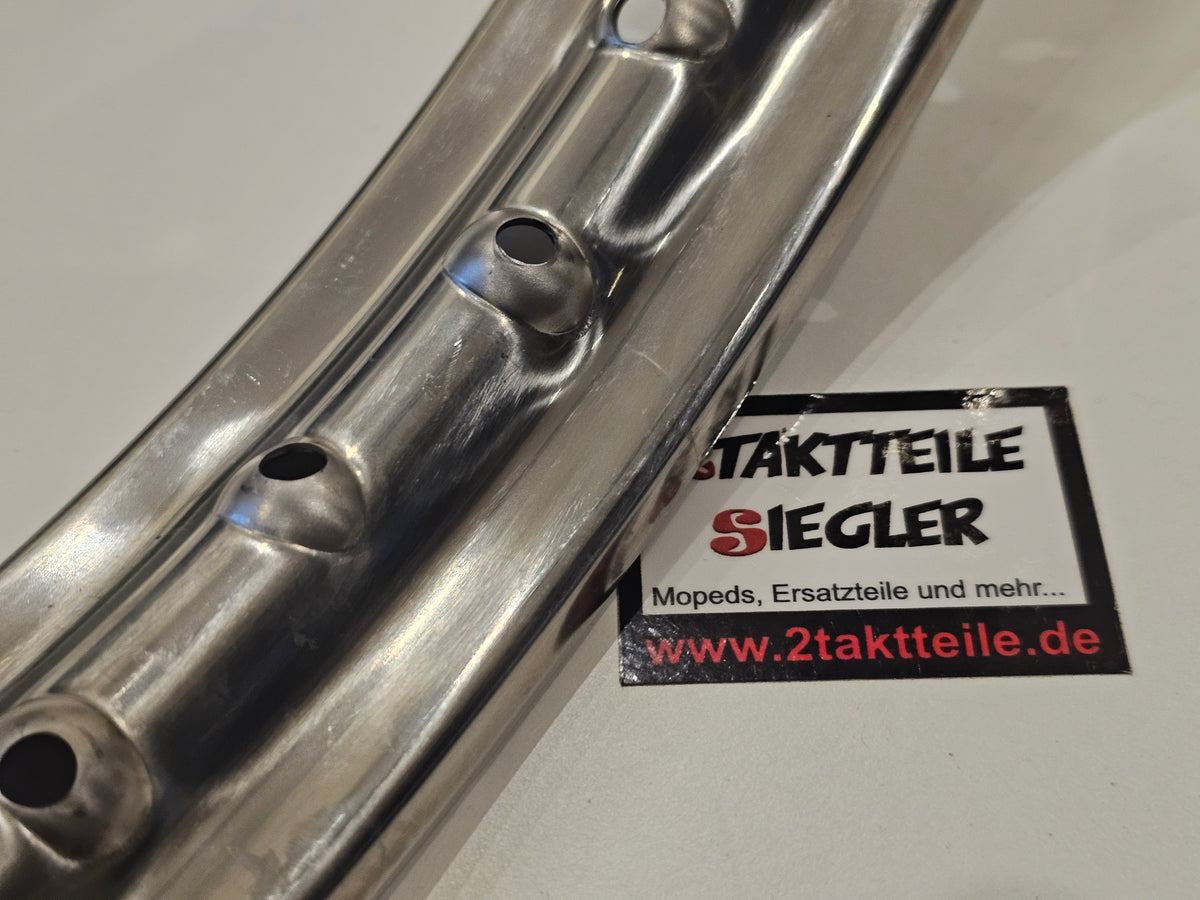 Felge 1,50 x 17 Zoll 36 Loch Edelstahl Hercules MK K50 K125 Puch Zündapp KS50