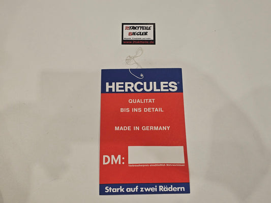 Original Preisschild Hercules Neufahrzeug
