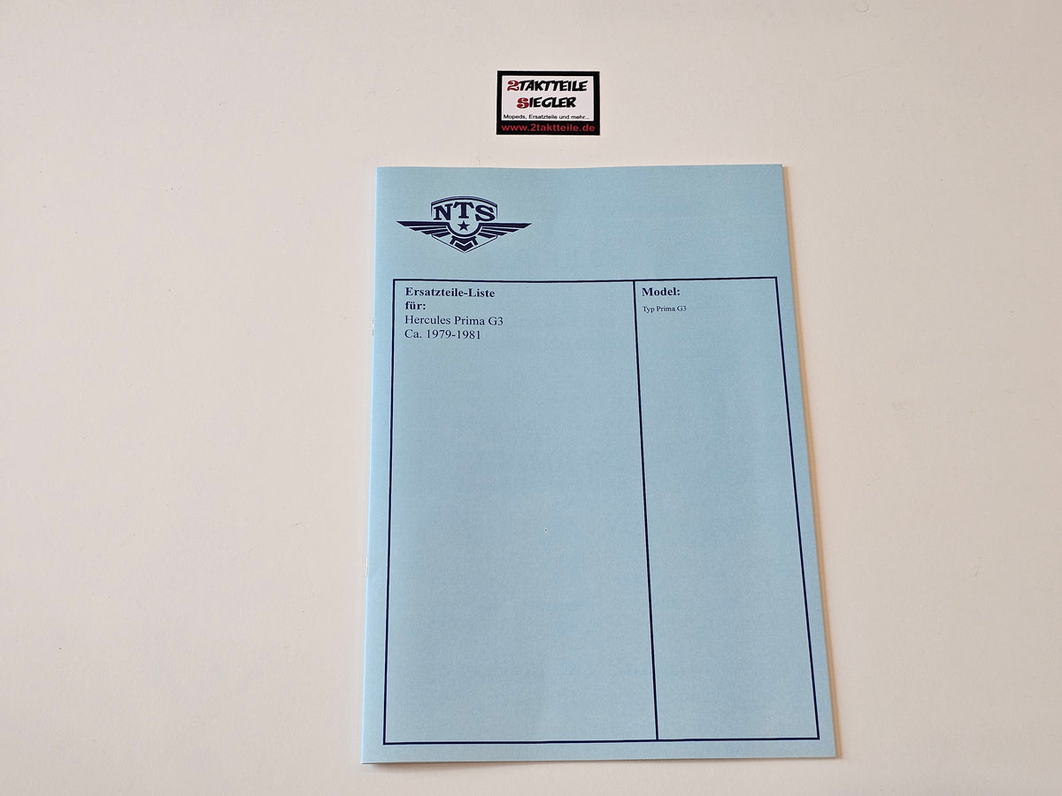 Ersatzteileliste Fahrgestell Hercules Sachs G3