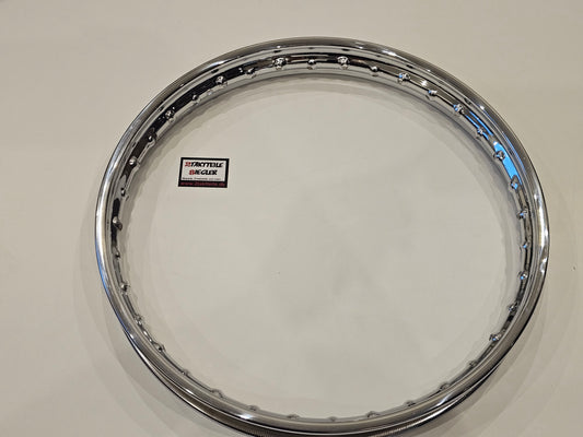 Felge 1,50 x 17 Zoll 36 Loch Chrom Hercules MK K50 Puch Zündapp KS50