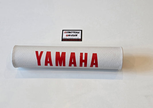 Lenkerpolster weiß/rot Yamaha DT 50 80 125 YZ 250 490 XT 500 600 Lenkerkissen