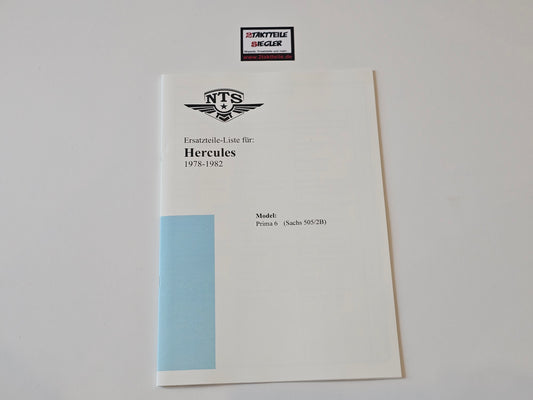 Ersatzteileliste Fahrgestell Hercules Sachs Prima 6