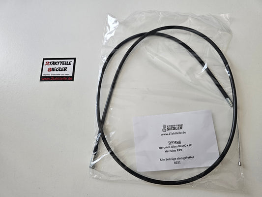 Gaszug Bowdenzug schwarz Hercules Ultra 50 80 RX9 Sachs 80 SA SW Bing 21 Vergaser