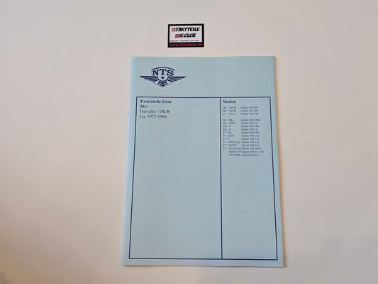 Ersatzteileliste Fahrgestell Hercules Sachs M1 M2 P1