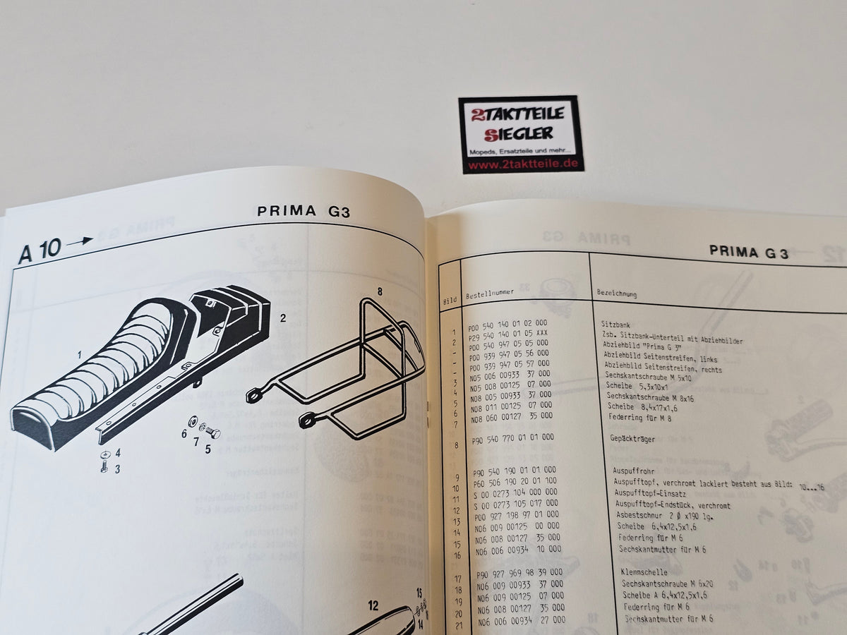 Ersatzteileliste Fahrgestell Hercules Sachs G3