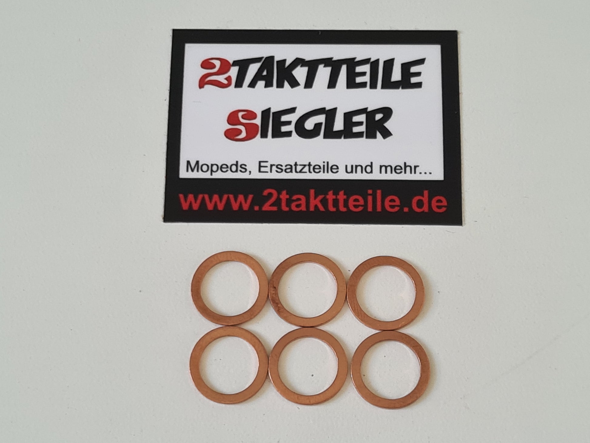 Dichtringe 10 x 14 x 1 mm Kupfer Bremsleitung Scheibenbremse + Marzocc –  2Taktteile Siegler